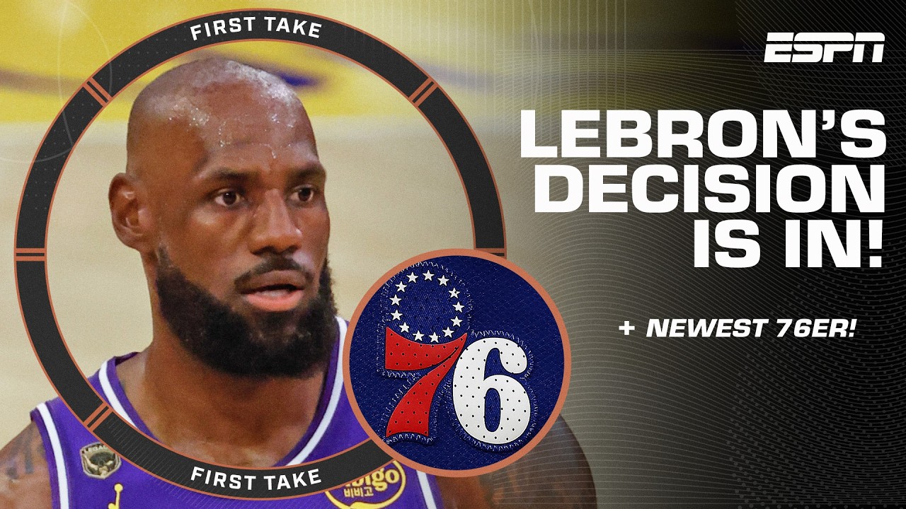 LeBron James is a 76er! ‘The most formidable starting 5 in the NBA’ - Shams 🤯 | First Take