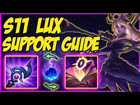 SEASON 11 LUX SUPPORT GUIDE | HOW TO PLAY LUX BEST ITEMS BEST RUNES - league of legends gameplay