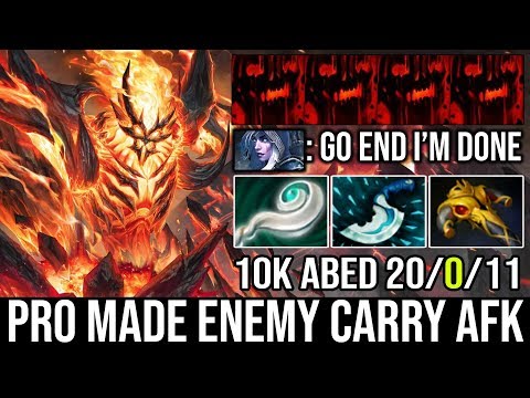 Unbelievable!!! 10000 MMR Abed Shadow Fiend WTF INSANE Raze Made Enemy Carry AFK Dota 2 Trashtalk