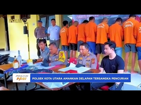 POLSEK KUTA UTARA AMANKAN DELAPAN TERSANGKA PENCURIAN