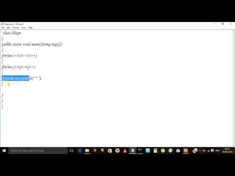 Nested Loops Java Patterns 1 By Taking Input From User