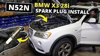 BMW N52 Spark Plug and Ignition Coil Pack Install - F25 X3 328i  - E60 E82 E83 E85 E86 E90 E92