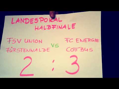 FC UNION FÜRSTENWALDE vs ENERGIE COTTBUS Landespokal Halbfinale