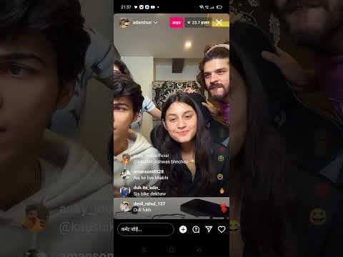 Adarsh with Kanika Live on Instagram , adarsh kanika dance 😊@adarshuc