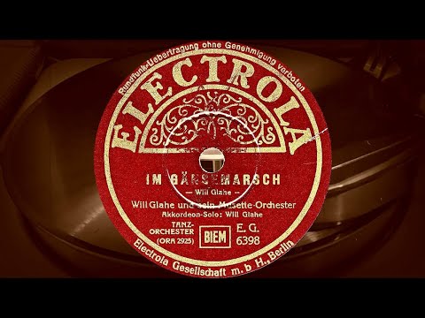 IM GÄNSEMARSCH - Will Glahe und sein Musette-Orchester, Akkordeon-Solo: Will Glahe (1938)