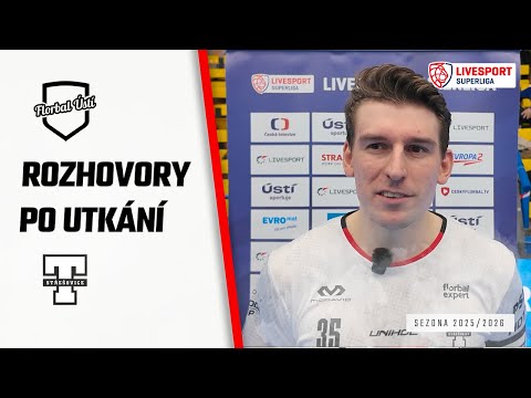 Rozhovory po utkání LS 15. kolo: Florbal Ústí – ESA logistika Tatran Střešovice 5:8