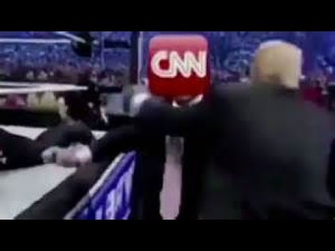 Trump gives CNN 20 seconds of Fame for being Fake News MSM going Wild July 3 2017 Video