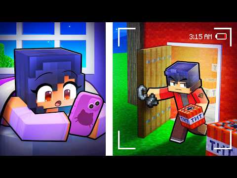 USING MY PHONE TO SPY for 24 HOURS in Minecraft!