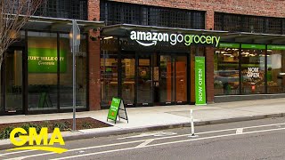Amazon opens its first cashierless grocery store | GMA