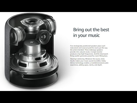 Smart speaker with high-fidelity audio and Alexa