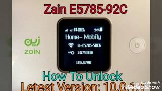Zain & STC E5785-92C Unlocking