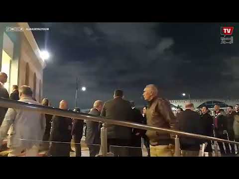 محمود الخطيب رئيس النادي الأهلي يقدم العزاء في العامري فاروق بمسجد المشير طنطاوي