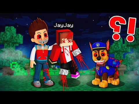 How JJ got Trapped by the PAW PATROL.EXE in Minecraft Challenge - Maizen JJ and Mikey