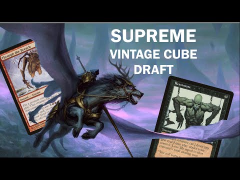 COMPLETELY BROKEN CUBE! MTGO Supreme Vintage Cube Draft where every pick is a first pick! Combo!!!
