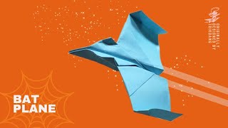 How to fold a simple paper airplane - Bat Plane! Throw it Lightly!