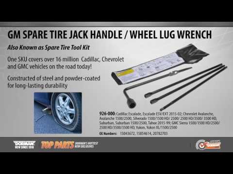 Highlighted Part: Spare Tire Jack Handle / Wheel Lug Wrench for Select Cadillac, Chevy & GMC Models