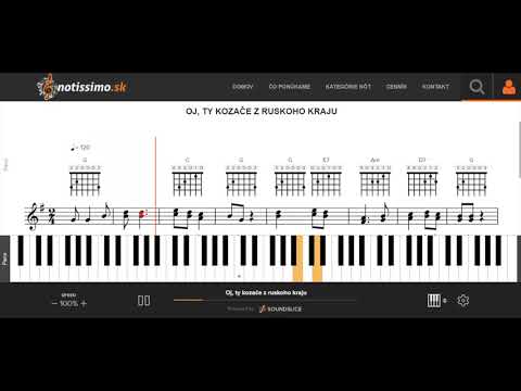 Oj, ty kozače z ruskoho kraju | Notissimo.sk