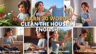 Speak English Every Day: 30 Simple Words About Cleaning the House (A1–A2 level)