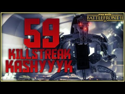 Battlefront-2 59 World Record Droideka Killstreak/Gameplay
