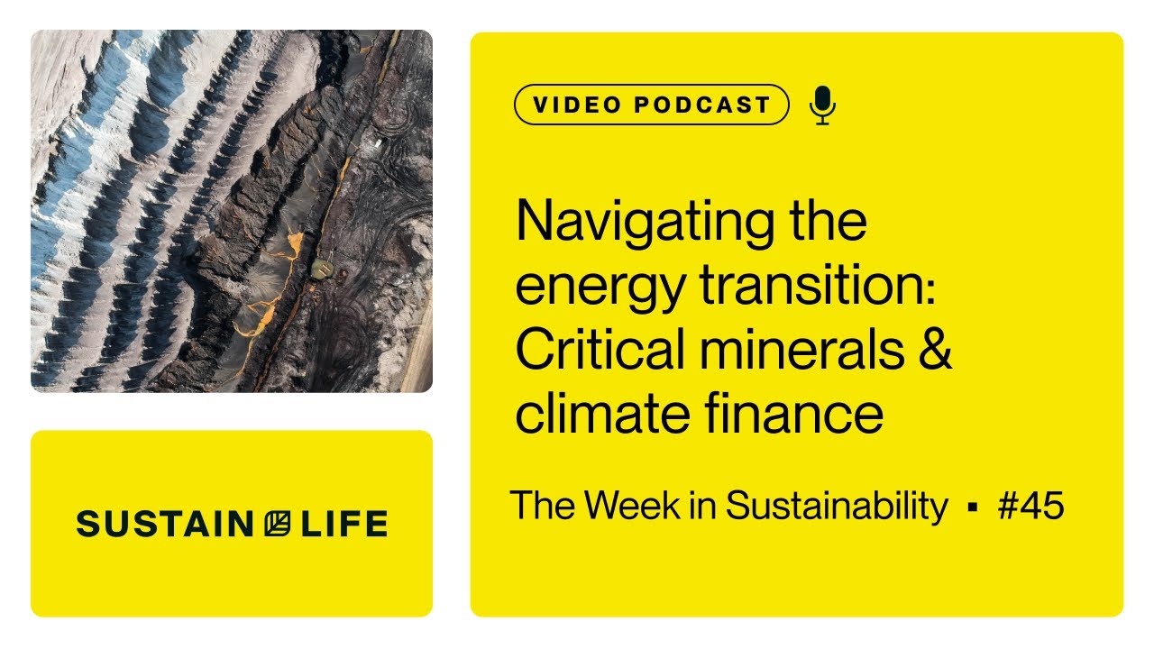 Navigating the energy transition: Critical minerals & climate finance // The Week in Sustainability