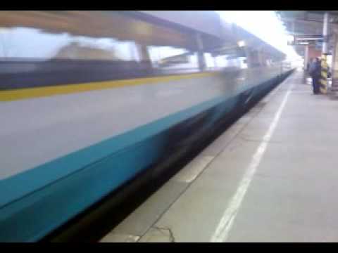Pendolino depart in Olomouc from Ostrava
