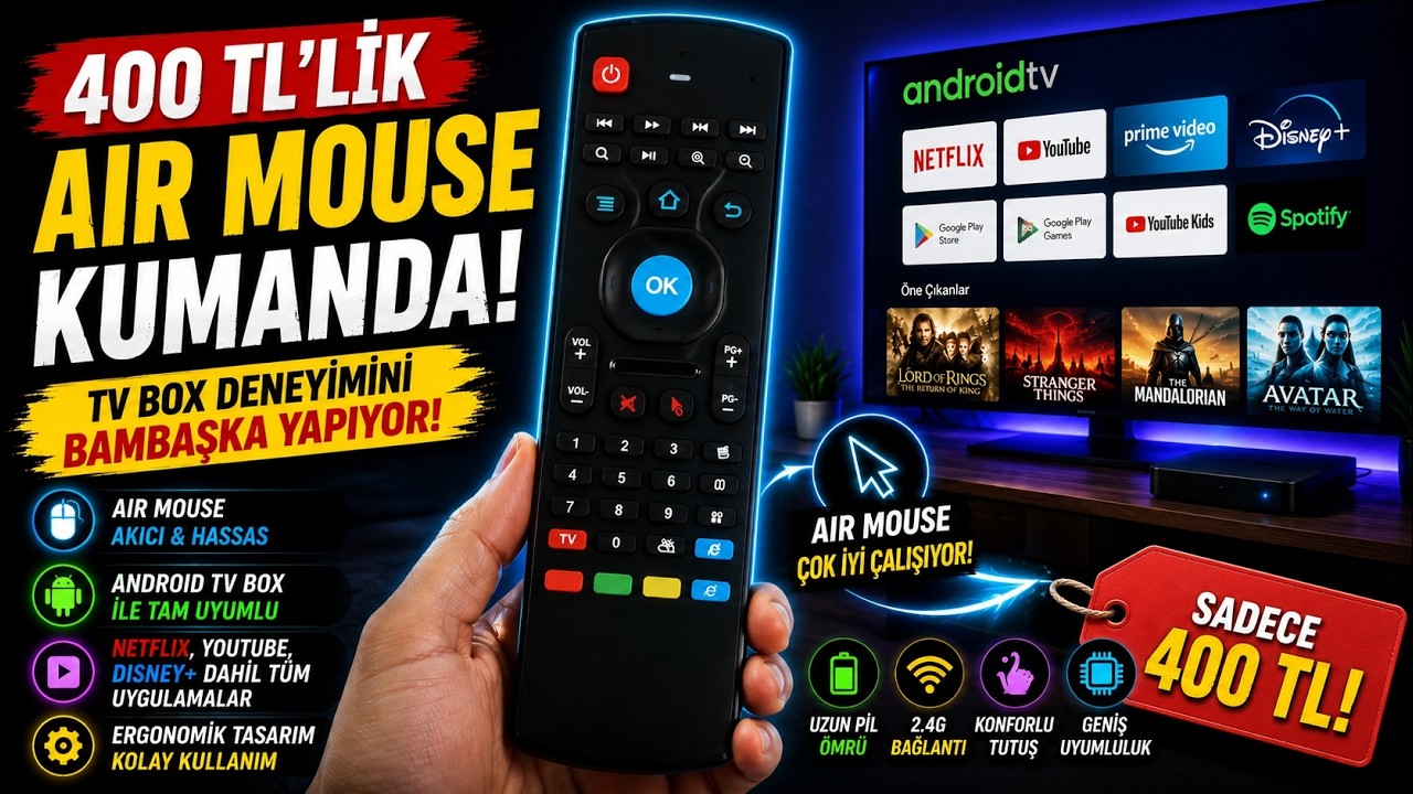 Android TV Box'ınız Varsa Bu Kumanda ŞART!🔥
