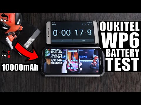 Oukitel WP6 - Battery Drain Test & Charging Time (4/5)