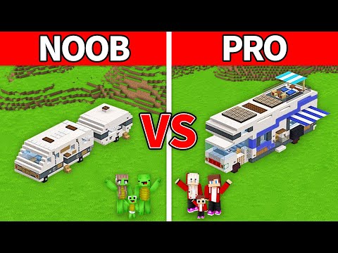 EPIC RV House Build Challenge in Minecraft! NOOB vs PRO
