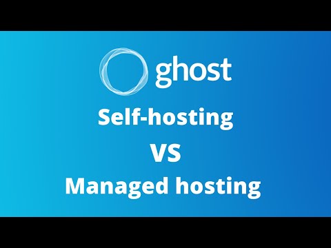 Hosting a Ghost website costs time or money