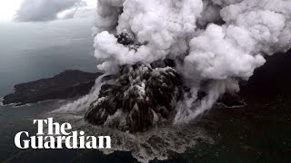 Download lagu Anak Krakatau volcano erupts before and after tsunami mp3 Download lagu Anak Krakatau volcano erupts before and after tsunami mp3