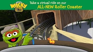 Oscar's Wacky Taxi Wooden Roller Coaster POV Sesame Place NEW in 2018