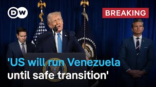 Trump also announced US oil companies will rebuild Venezuelan oil industry | DW News