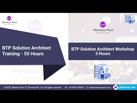 SAP BTP Solution Architect Training 2025 | SAP BTP Solution Architect Certification