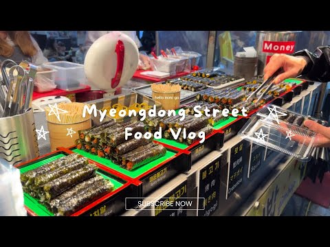 Myeongdong Street Food | SEOUL | Famosa faixa de comida de rua