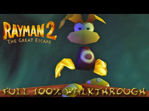 Rayman 2 The Great Escape: N64 Version 100% Walkthrough (All 1000 Lums & 80 Cages) & Extras