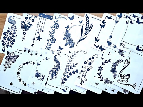 20 Easy and Beautiful Project Borders/Handmade Designs for Assignment and Notebook decoration /