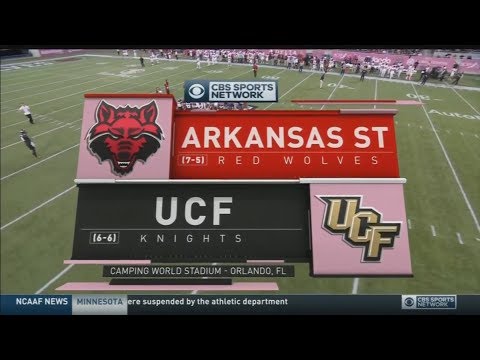 Cure Bowl - December 17, 2016 - Arkansas State Red Wolves vs. UCF Knights Full Football Game 60fps