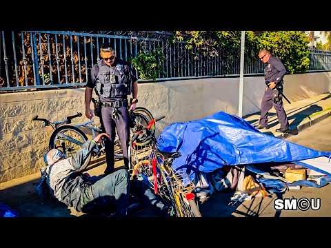 𝗦𝗘𝗖𝗢𝗡𝗗 𝗖𝗟𝗘𝗔𝗡𝗨𝗣 𝗜𝗡 𝟮𝟰 𝗛𝗥𝗦: LAPD & Crews Return for Repeat Sweep Less Than a Day After Last Operation