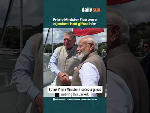 PM Fico wore a jacket I had gifted him. Coincidentally our jacket colours matched today! | Daily Sun