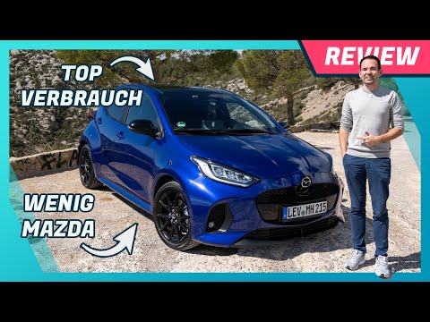 Mazda2 Hybrid 2024 mit 116 PS im Test: Verbrauch | 0-100 km/h | Toyota Cockpit & Qualität