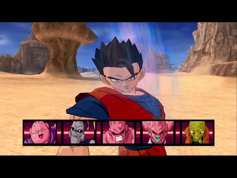 [TAS] Ultimate Gohan VS All Majin Buu (Enhanced Red Potara) | DBZ: Budokai Tenkaichi 3 HD