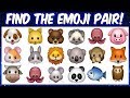 Find The Emoji Pair Emoji Puzzles Spot The Odd Emoji Pair Find The Pair Game Emojis Quiz