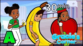 Apples and Bananas + More Educational Kids Songs | Gracie’s Corner Compilation