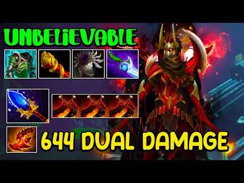 INTENSE 644 DUAL DAMAGE  [ Legion Commander ] UNBELIEVABLE TEAM FIGHT - DOTA 2 GAMEPLAY
