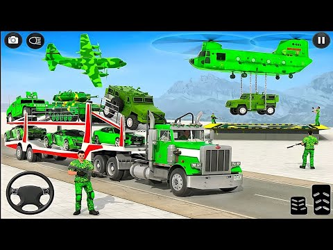 Play Army Vehicles transport truck Simulator Games in Cargo Truck Transport Game