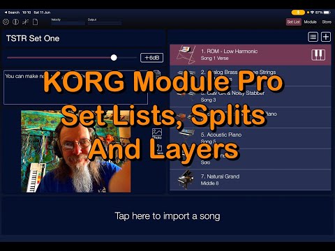 KORG Module Pro Tutorial - Everything You Need To Know About Set Lists. Splits & Layers