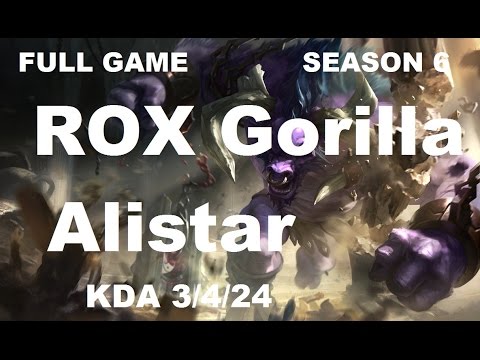 ROX Gorilla - Alistar vs Braum - Support - Full Game [Apr 16 2016]