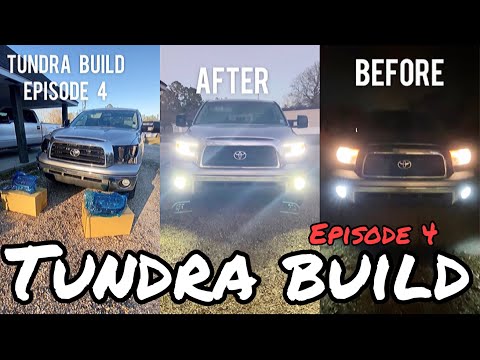 I PUT NEW HEADLIGHTS ON MY TUNDRA #SHORTS