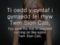 Y Gwydr Argyfwng - Cerys Matthews (geiriau / lyrics)