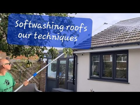 spraying roofs with biocide UK #softwashing #exterior #cleaning #cleaninghacks